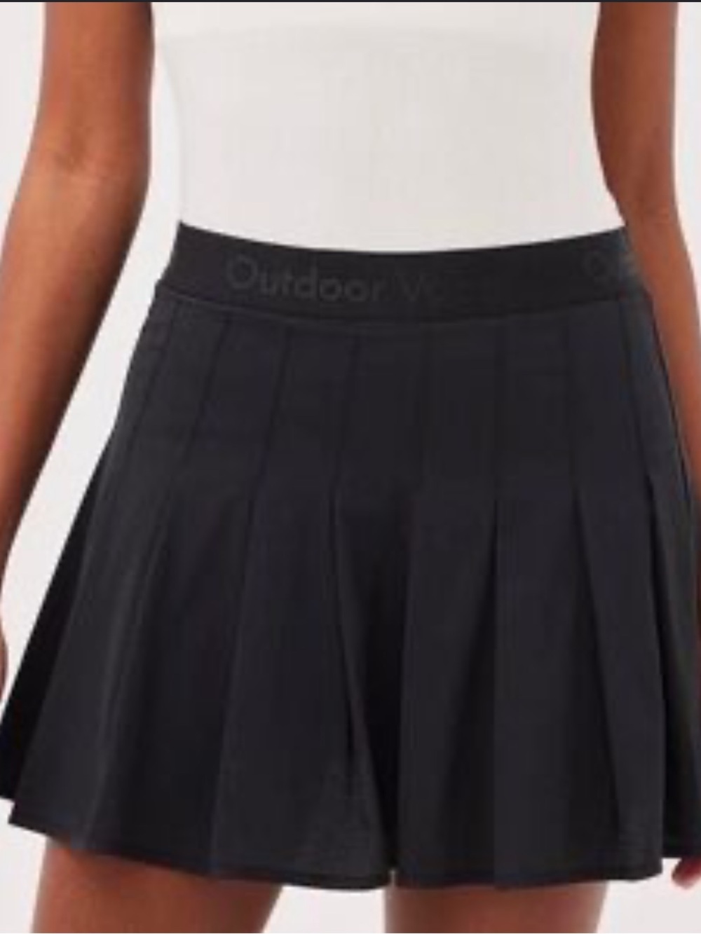 Outdoor Voices Black Pleated Sport Skort
